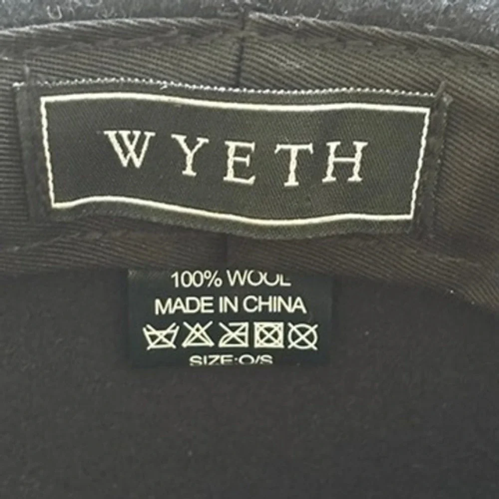 Wyeth Navy Wool Rancher Fedora Hat Concho Leopard Band‎ Boho Western